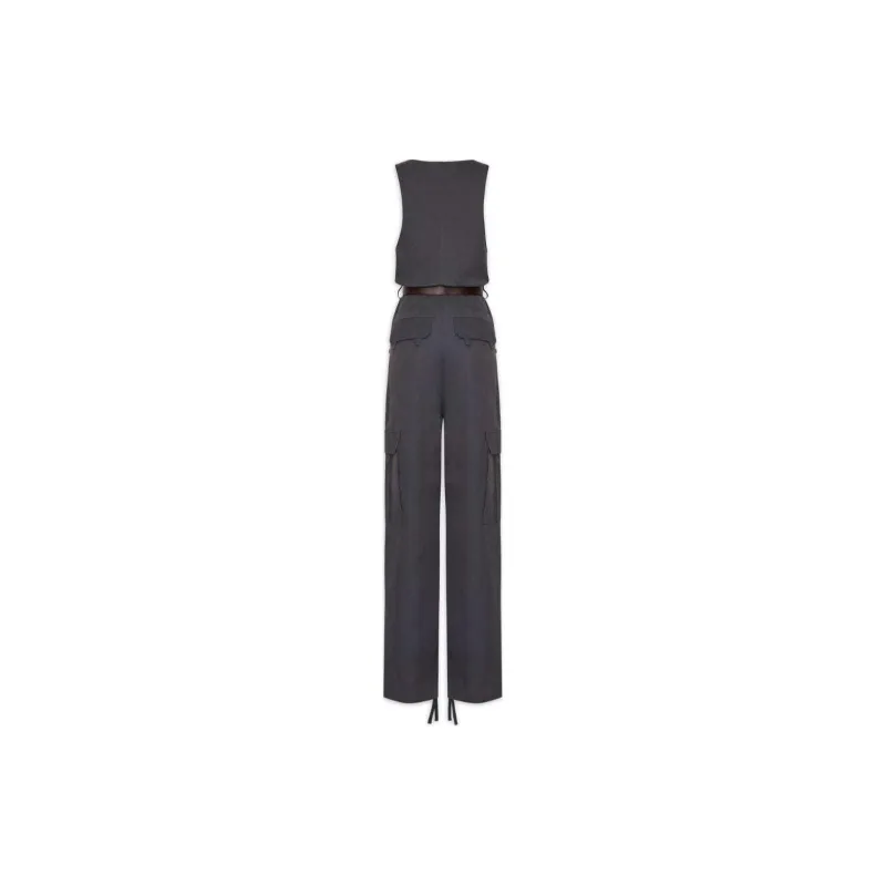 SAINT LAURENT Jumpsuit Women's Dark Gray-1