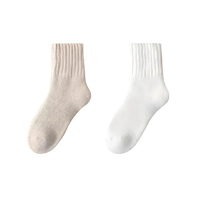 MIIOW Mid Calf Socks Women's 2 Pack-4