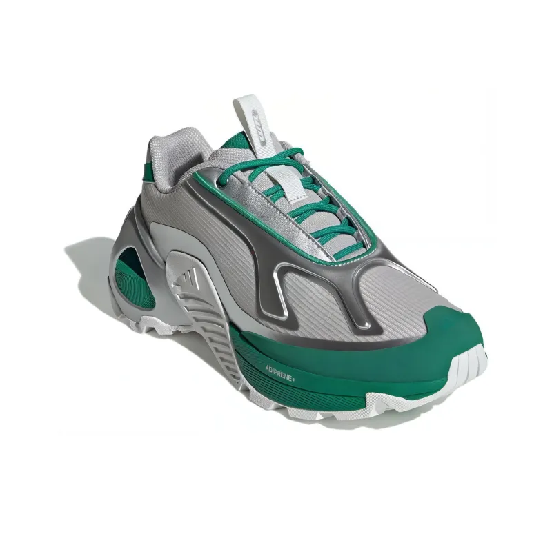 Adidas Wonder Runner Cushioning Wear Resistant Low Top Casual Running Shoes Unisex Silver Green-2