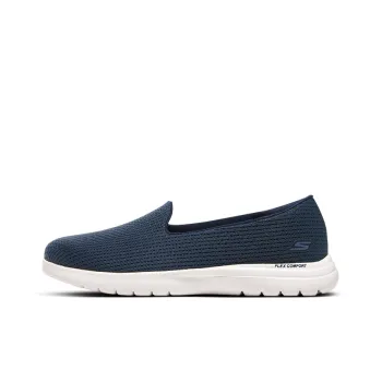 Skechers On The GO Fle Anti Slip Wear Resistant Low Top Casual Shoes Women's Navy