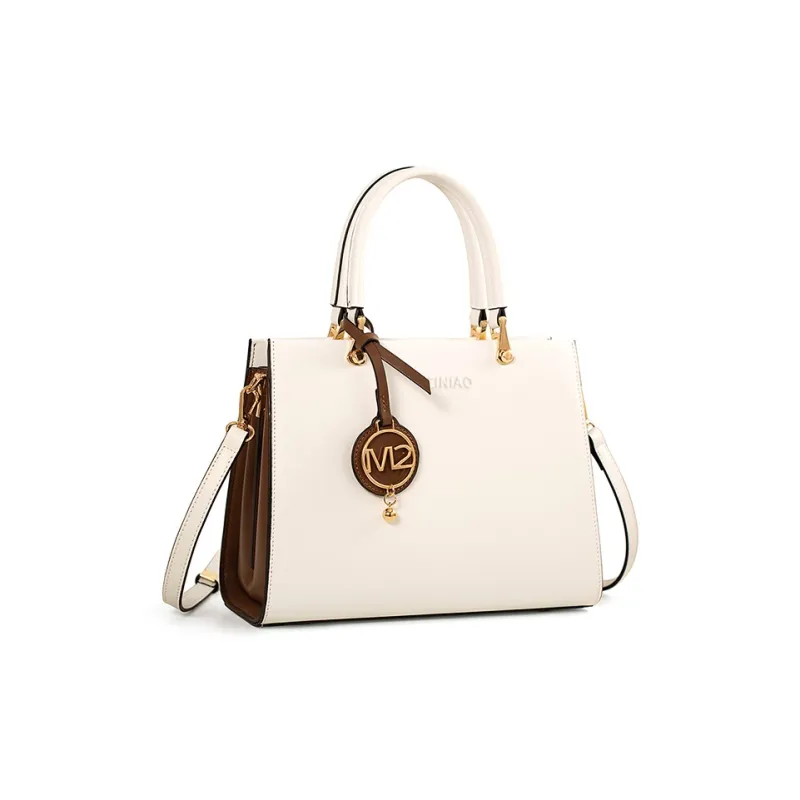 Vigno Synthetic Leather Shoulder Bag, Crossbody Bag, Handbag Regular Women's Ecru-1