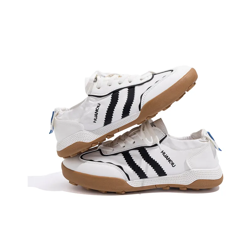 HUANQIU Durable Waterproof Breathable Moisture Wicking Lightweight Low Top Casual Shoes Women's White-2