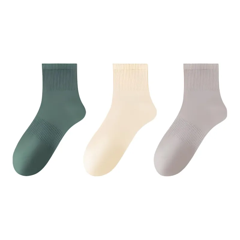 MIIOW Mid Calf Socks Men's 3 Pack-4