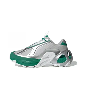 Adidas Wonder Runner Cushioning Wear Resistant Low Top Casual Running Shoes Unisex Silver Green