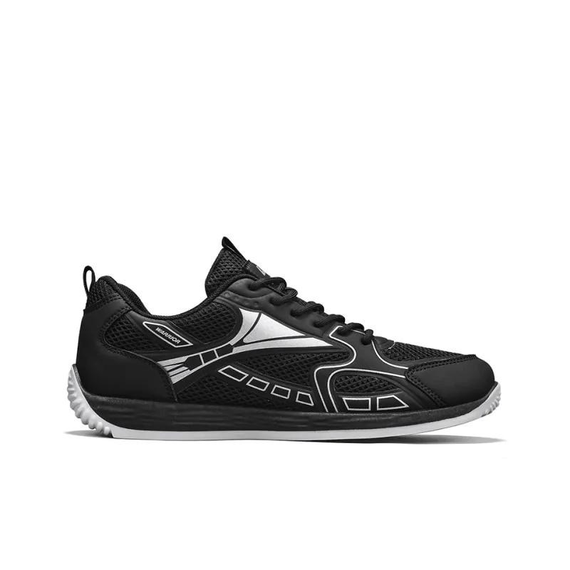 Warrior Cortez Shoes Abrasion Resistant, Lightweight, And Breathable Low Top Casual Shoes Men's Black Gray-1