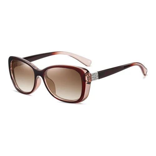 PRETTYALLUSION Oval Sunglasses Women's