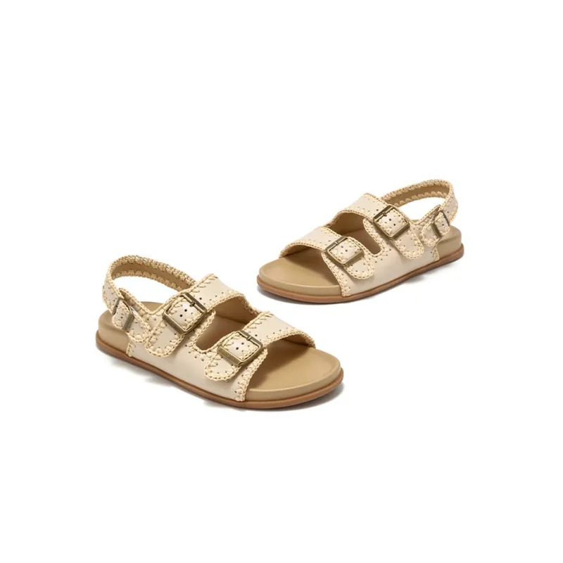 Beau Today Beach Sandals Women's Apricot-3