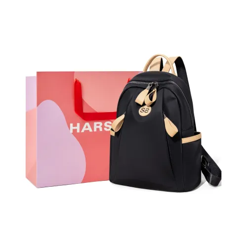 HARSON Backpack Black With Shopping Bag