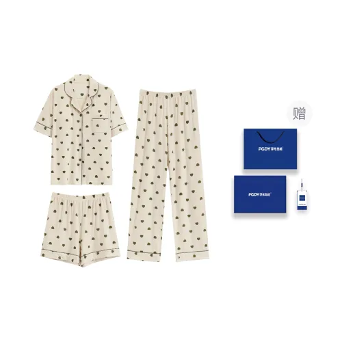Floating Light Islands Pajama Set Women's Box Dark Green