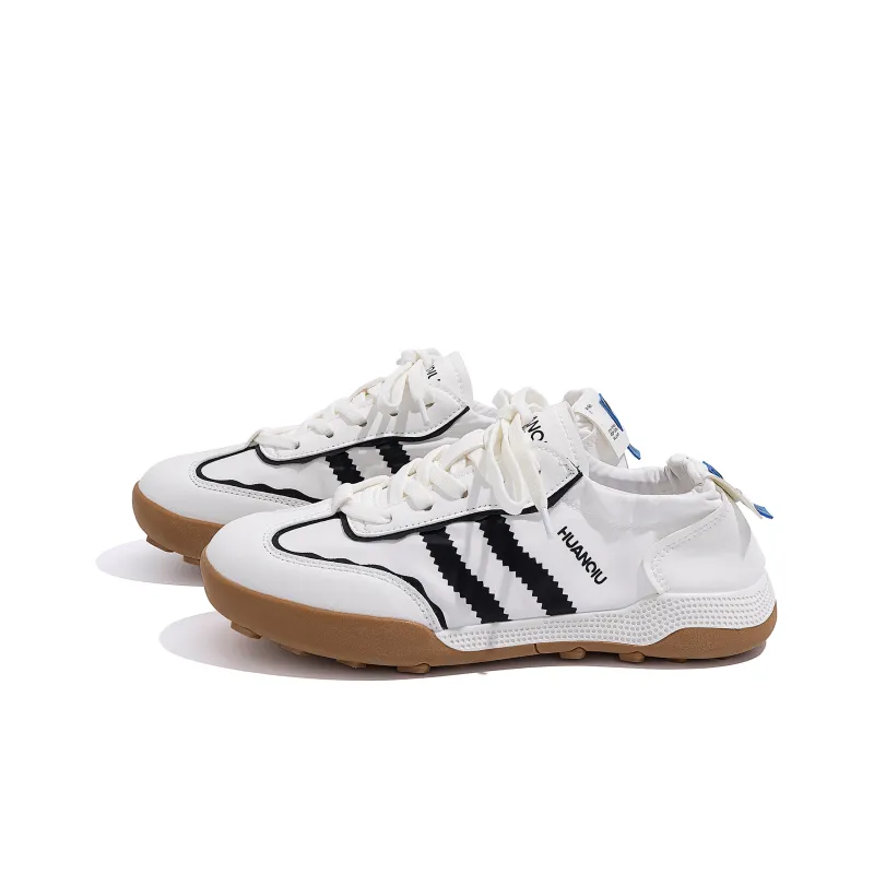 HUANQIU Durable Waterproof Breathable Moisture Wicking Lightweight Low Top Casual Shoes Women's White-1