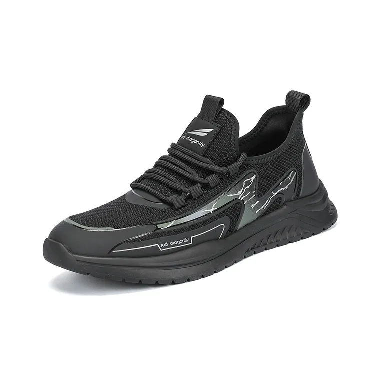 RED DRAGONFLY Casual Shoes Men Low Top Black Green/Black Brown-1