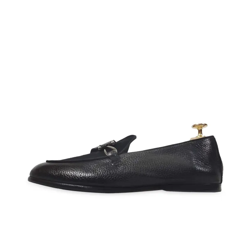 ANTONIO BAREZZI Loafers Men Black/Green/Navy Blue-0