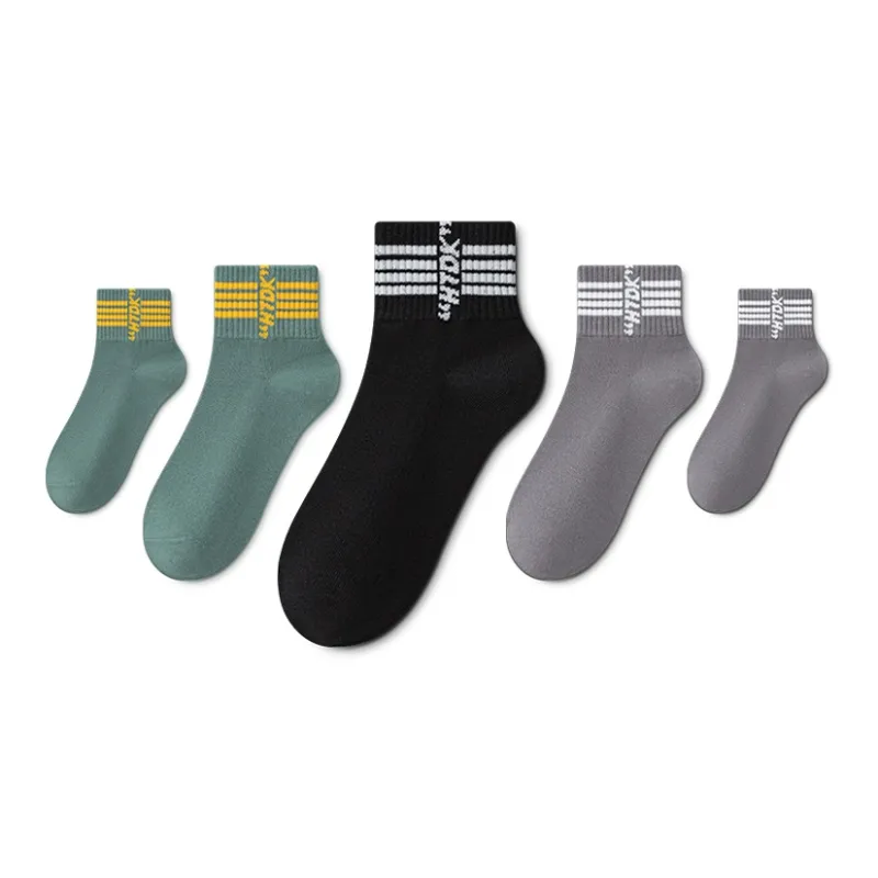 LUOLIAN Mid Calf Socks Men's 5 Pack-2