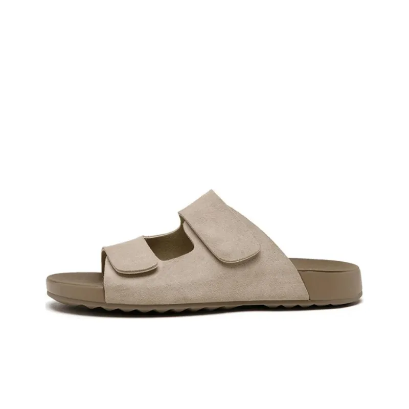 AGSDON Slide Slippers Women's Apricot/Beige/Pink-0