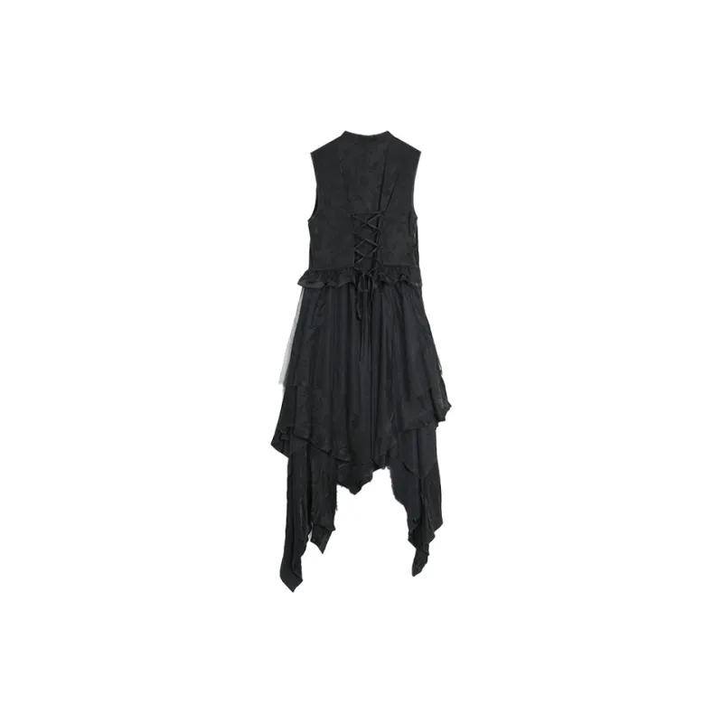 SETIROM Sleeveless Dress Women's Black-1