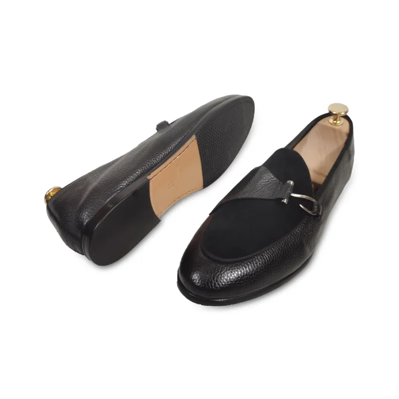 ANTONIO BAREZZI Loafers Men Black/Green/Navy Blue-1