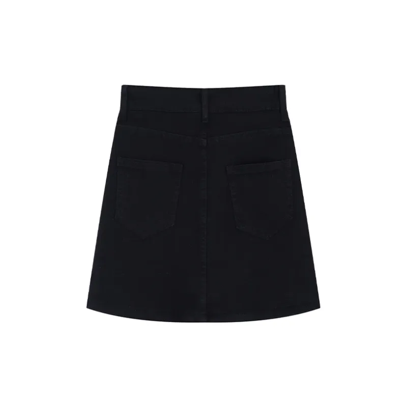 DGMZ Denim Short Skirts Women's Black-1