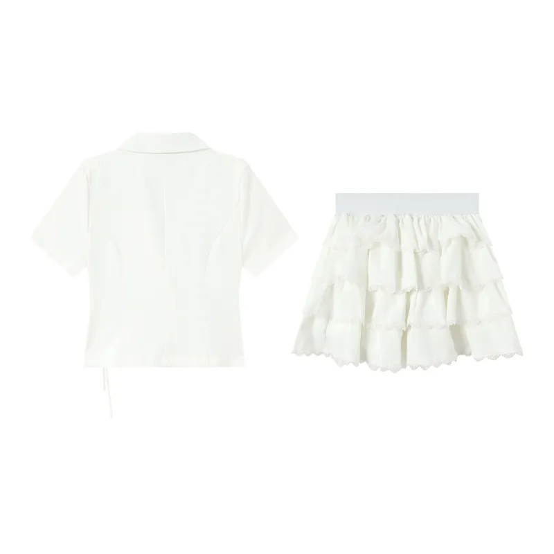 Adeworn Two Piece Skirt Sets Women's-1