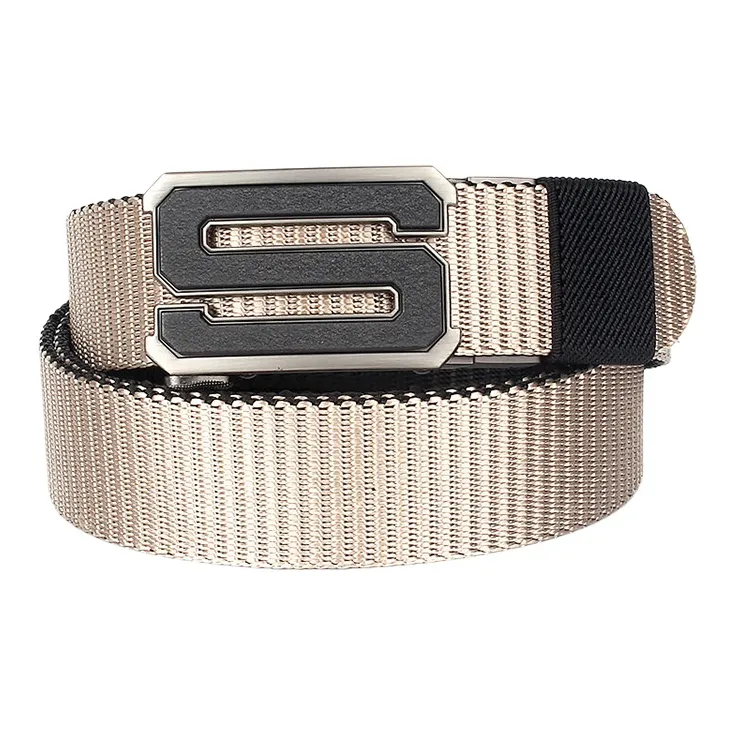 CARTELO Canvas Leather Belts Unisex Width 3.8cm-4