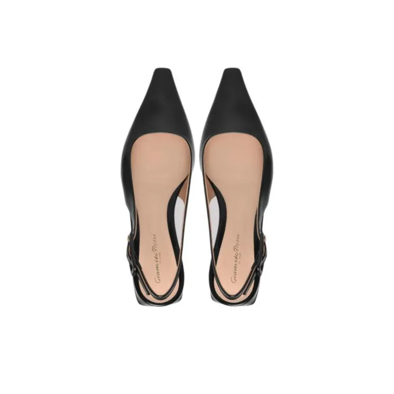 GIANVITO ROSSI Lindsay Casual Single Shoes 2cm Women's Black-3