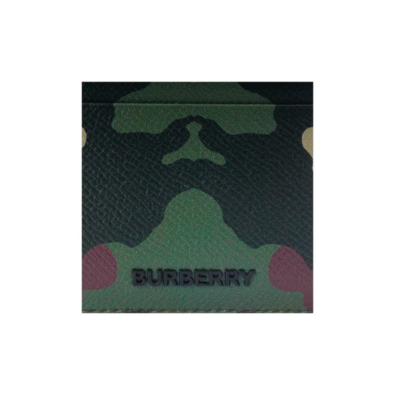 Burberry Leather Wallets Card Holders Unisex Camouflage-5
