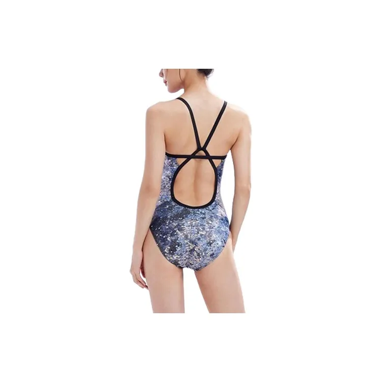 ZOKE One piece Swimsuit Women's Black Gray Gold-1