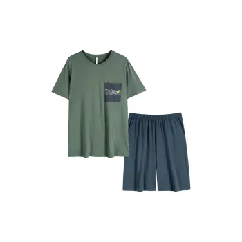 ITALAI Pajama Set Men's Wicker Pine Green