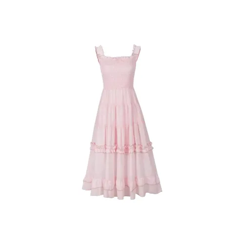 GLEE DIARY Slip Dresses Women's Pink