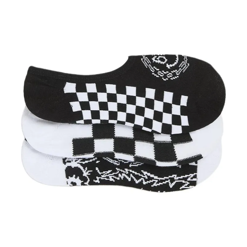 Vans No-Show Socks Unisex 3 Pack Black-1