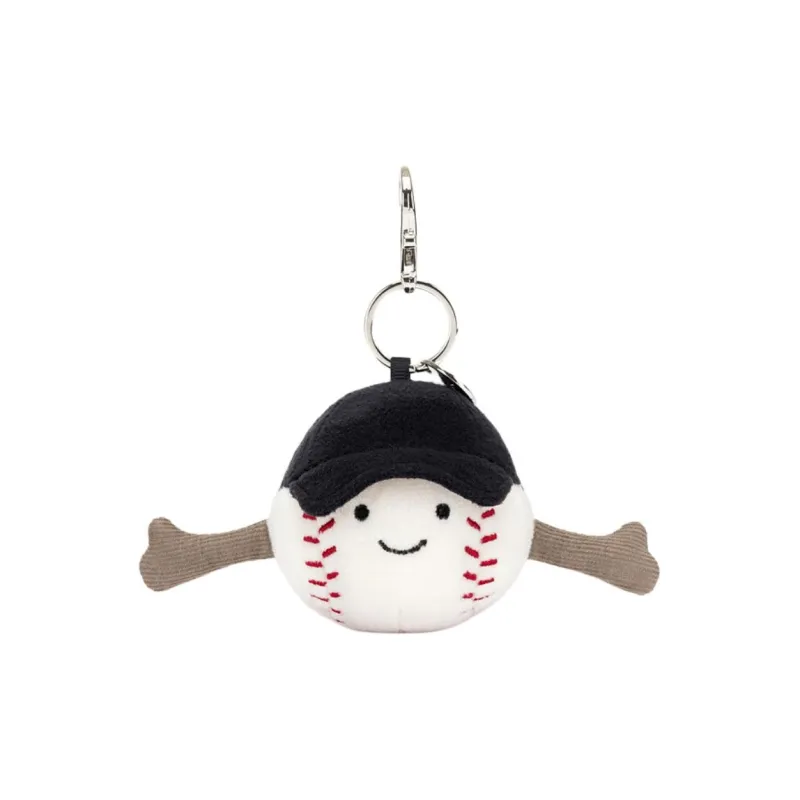 JELLYCAT Amuseables Sports Baseball Bag Charm-0