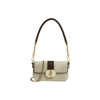 PESASRIE High quality Fabric Shoulder Bag Handbag Shoulder Bag Crossbody Bag Regular Women's Ecru/Matcha Green