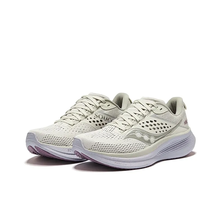 Saucony Everyday Cushioning Jogging Training Shoes Women's Light Gray Pink-2