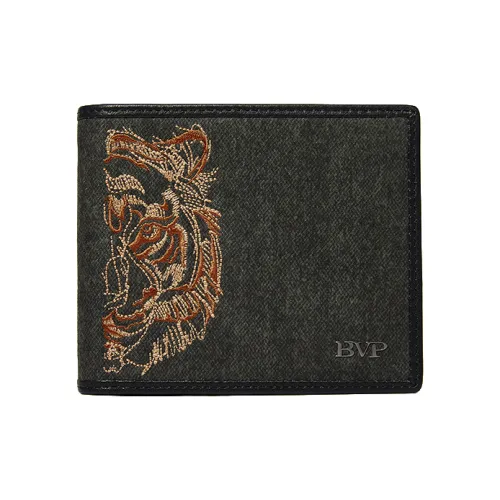 BVP Genuine Leather Wallet Men's Amber/Silver Sheen/Tourmaline
