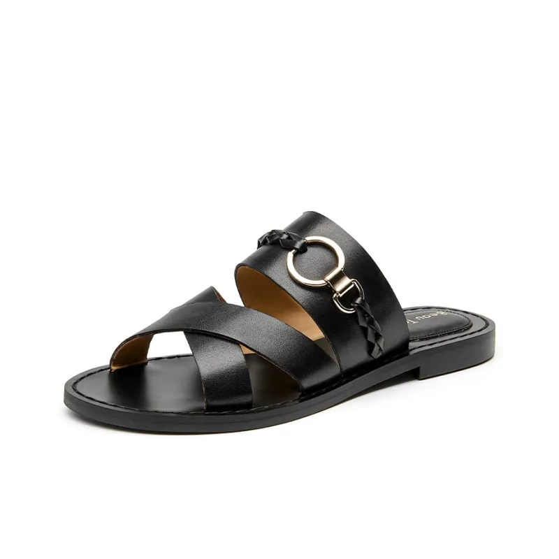 Beau Today Rubber Sole Slide Slippers Women's-6