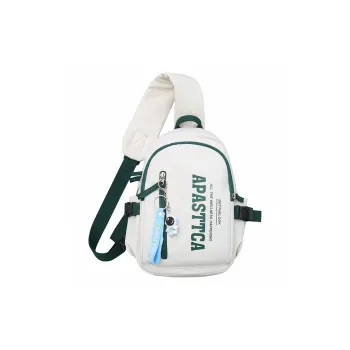 Barang Bear Nylon Crossbody Bags Fanny Pack Sling Bags Regular Unisex Black/White/Green