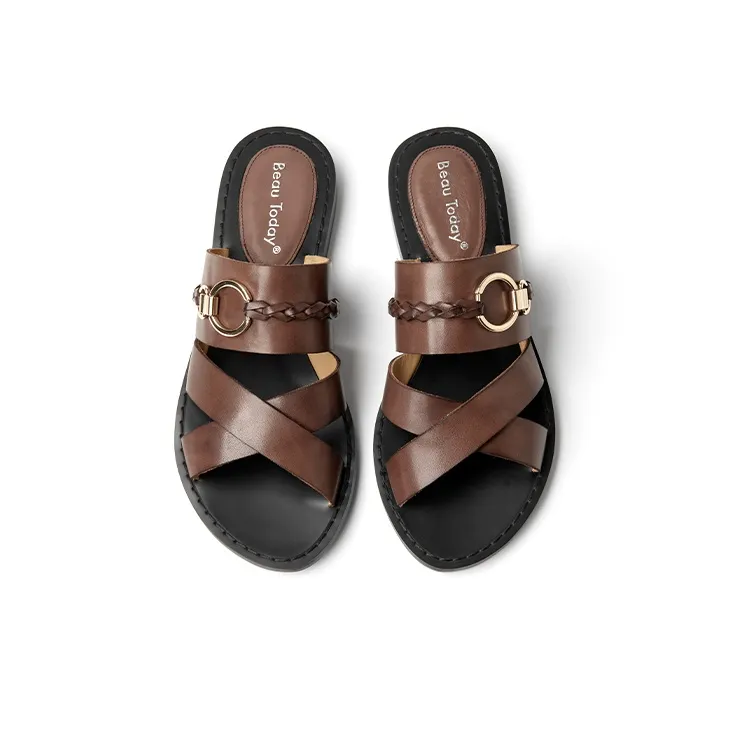 Beau Today Rubber Sole Slide Slippers Women's-29