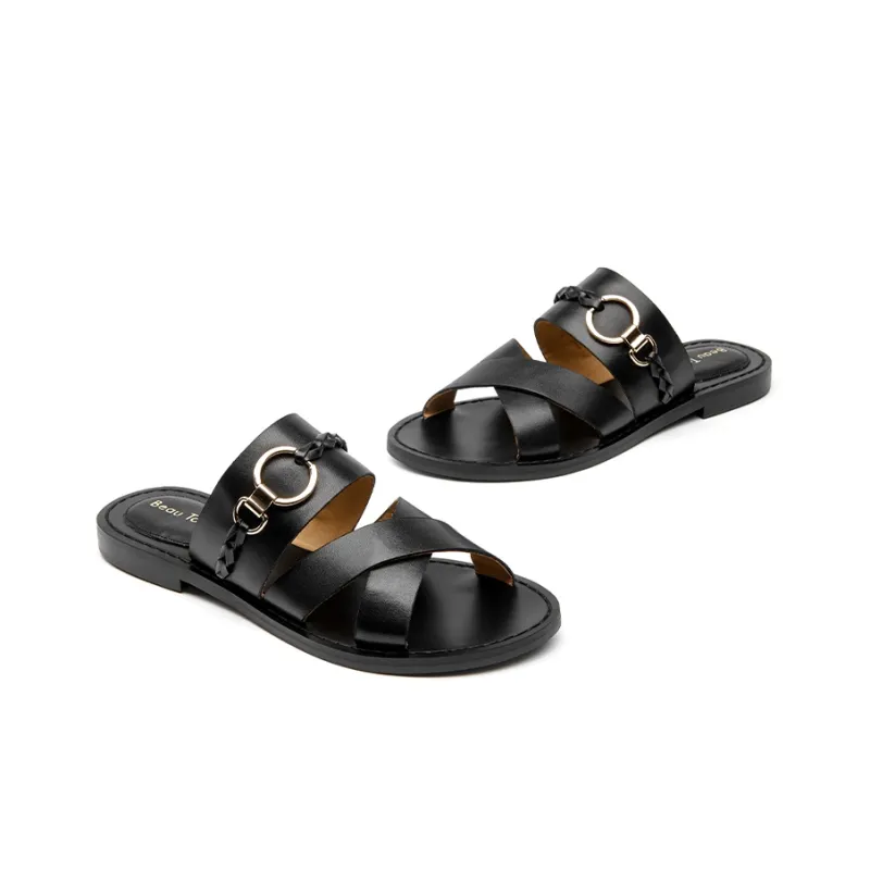 Beau Today Rubber Sole Slide Slippers Women's-8