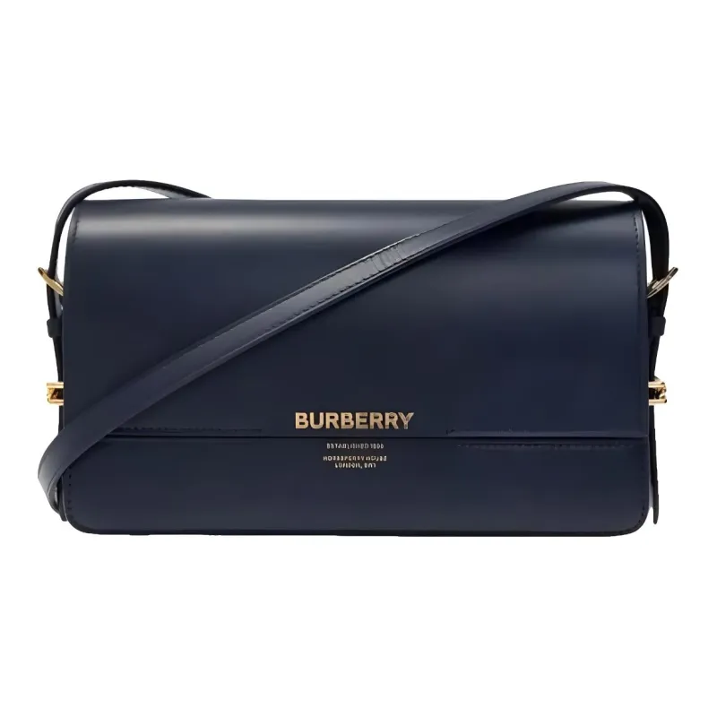 Burberry Cow Leather Crossbody Bag Shoulder Bag Regular Women's Dark Purple-0