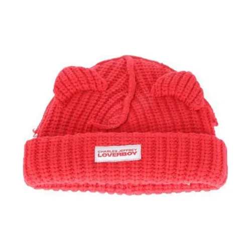 CHARLES JEFFREY Lambswool Beanies Kids' Red