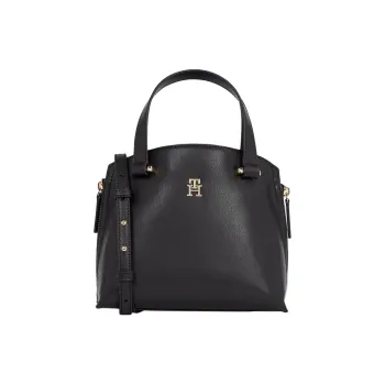Tommy Hilfiger Polyurethane Tote Bag Shopping Handbag Mini Women's Black