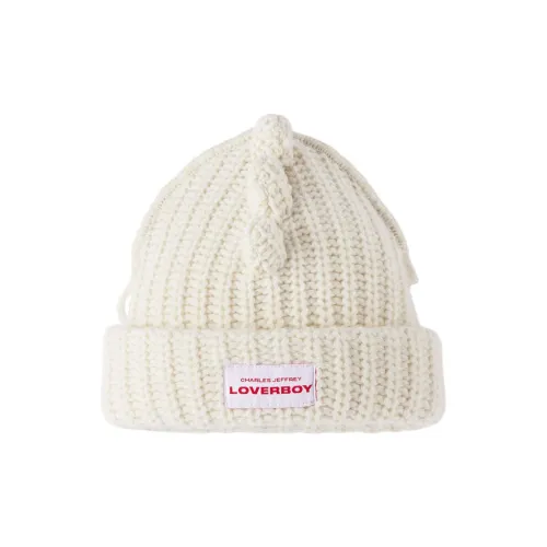 CHARLES JEFFREY Lambswool Beanies Kids' White