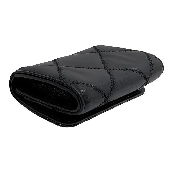 TORY BURCH Leather Card Holder Regular Unisex Black-4