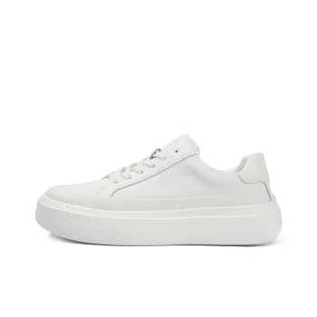 Haobin Coverage Low-Top Skateboard Shoes Unisex White