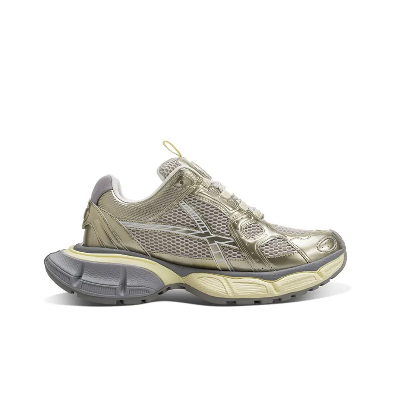HART DAVIS X103 Series Wear Resistant Height Increasing Low Top Chunky Sneakers Unisex Champagne-1