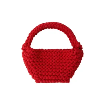 NOTHING WRITTEN Cotton And Polyester Blend Handbag Small Size Unisex Red