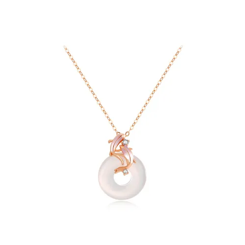 CANHUI Chalcedony Jade Necklaces Women's
