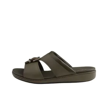 PRADA Saffiano Slide Slippers Men's Army Green