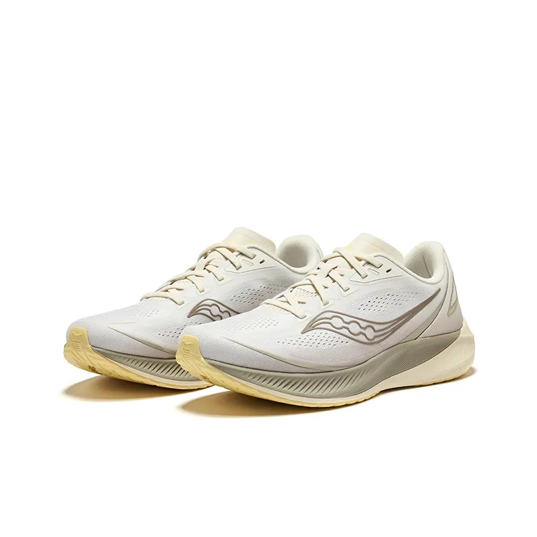 Saucony Low Top Lightweight Training Cushioning Running Shoes Men's Beige Coffee-2