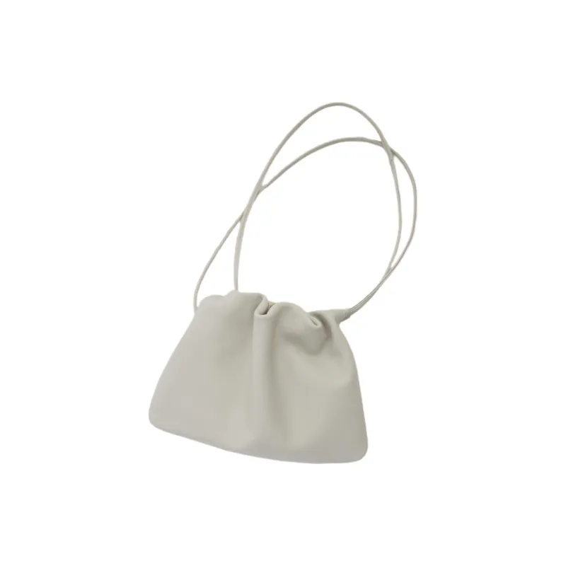 NOTHING WRITTEN Sheepskin Crossbody Bag Shoulder Bag Women's Light Beige-1