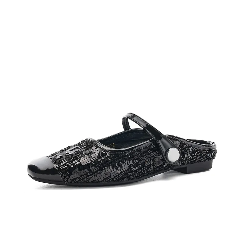 EBLAN Wrap toe Slippers Women's Black-1